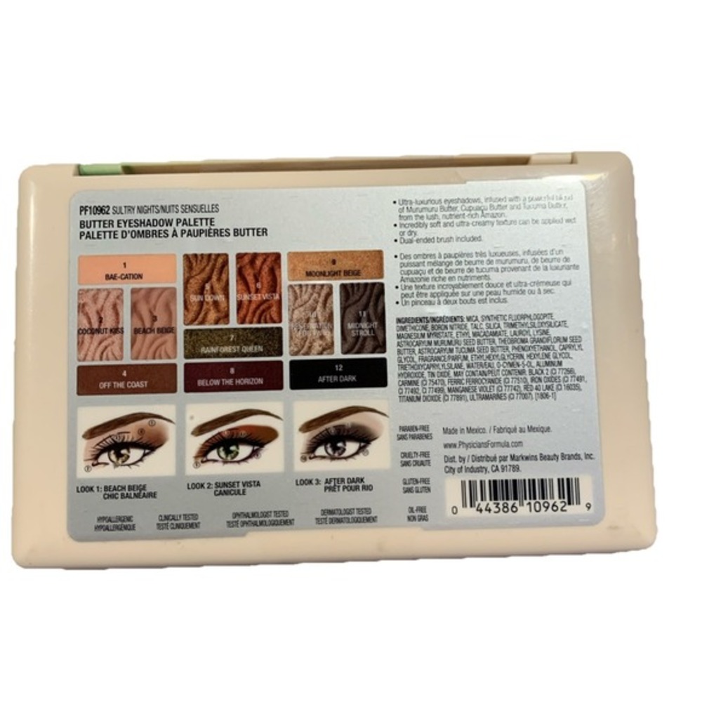 Physicians Formula Sultry Nights Butter Eyeshadow.‎ 3 Color Palettes In One. New - Picture 2 of 4